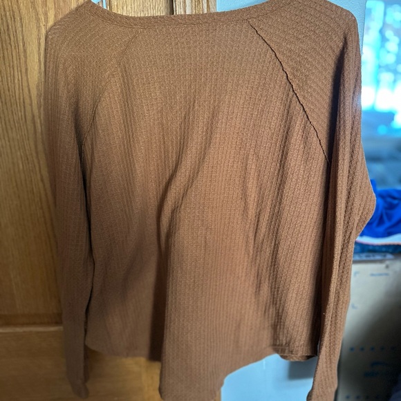 American Eagle Soft & Sexy Brown Sweater - Picture 2 of 3